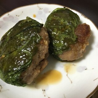 余ったひき肉で梅しそ焼き♡